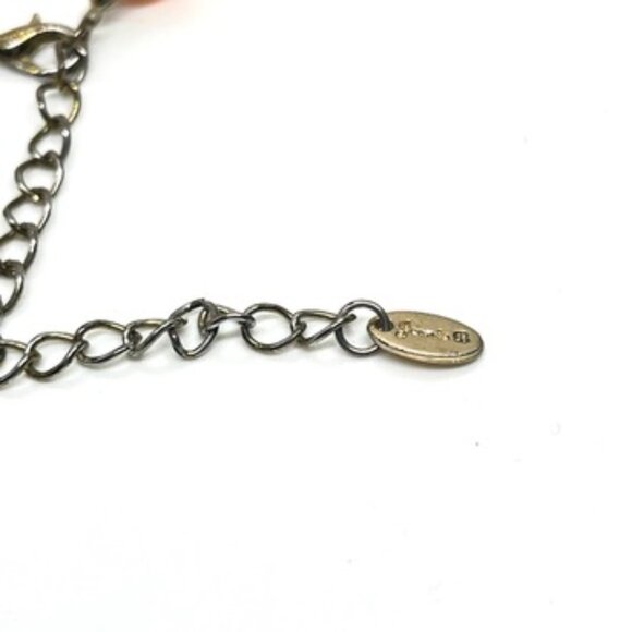 VINTAGE CZECH STYLE WHIMSYGOTH AMBER ACRYLIC FILIGREE NECKLACE FANTASY - Picture 16 of 16